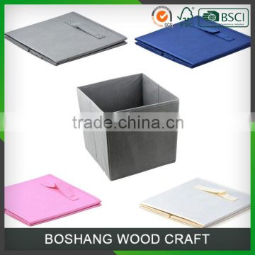 Various Colours Canves Foldable Drawer for Wooden Racks