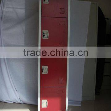 Pad lock steel 4 door cupboard,steel cabinet,KD structure