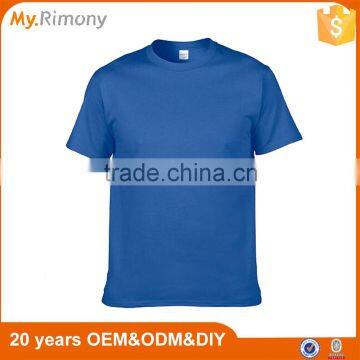 100% Cotton Custom Logo Plain Colour Blank Mens Short Sleeve T Shirt photo-4