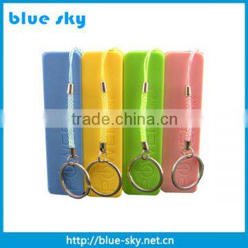 100% Capacity Perfume keychain Mobile Power bank 2600mah