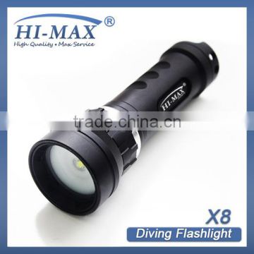 high power cree xm-l u2 no spotlight 120 angle wide beam underwater led battery lights