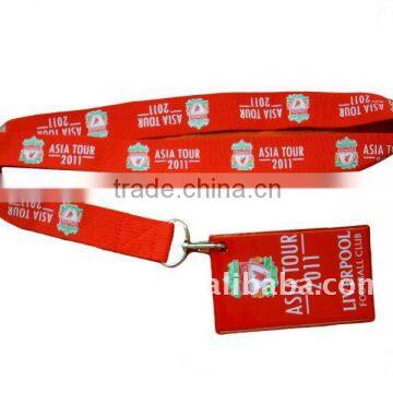 Promotion stylish and popular screen printed neck lanyards with id badge holder