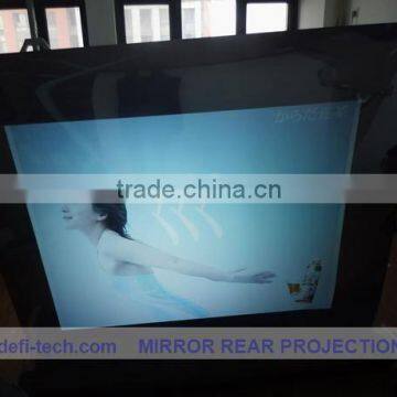 Grey film self adhesive rear pvc projection screen film,high definition transparent rear projection screen