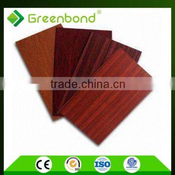 wooden board ceiling decoration pvdf coated aluminum composite sheet