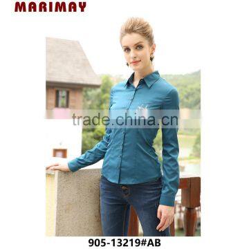 2015 New Design for Formal Blouses Pictures Formal Shirt for Girls photo-2