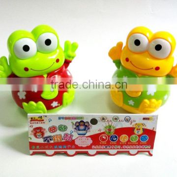 wobbles toy plastic frog with light and music