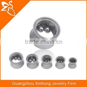 TP01155 Stainless Steel Ball Body Jewelry Safety Glass Ear Plug photo-2
