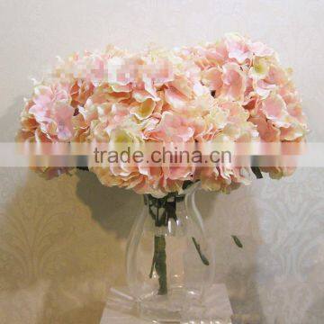 Artificial flowers silk fabric hydrangea flowers for wholesale