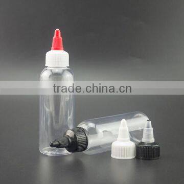 Taobao best selling empty clear pet 100ml bottle with screw cap