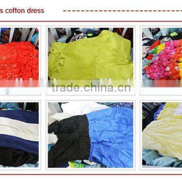 high quality ladies cotton dress used clothing