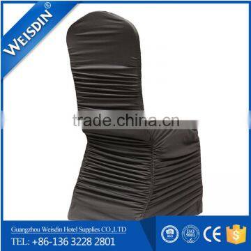Luxury Polyester Ruffled Spandex Chair Cover for Wedding or Banquet Wholesale photo-6