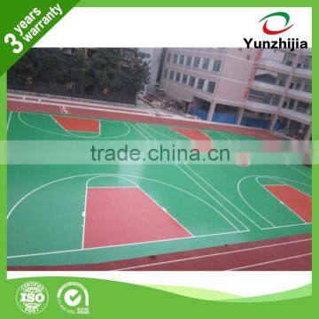 silicon PU basketball court flooring cost for sale