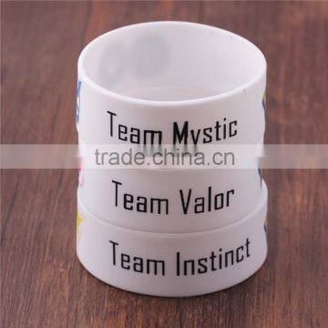 Silicon rubber band bracelet silicone Rubber Noctilucent Bracelet Wristband Pokemon Go bracelet silicone