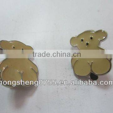 Manufacture Zinc Alloy bear lable for decoration