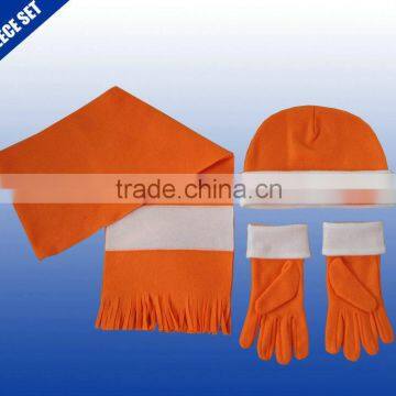 New 2015 scarf hat glove sets, fleece sets wholesale alibaba