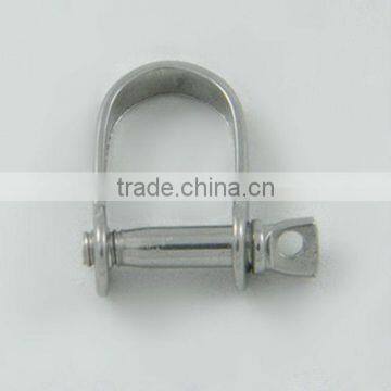 Stainless steel stamped D shackle with lock pin