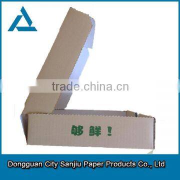 cheap E flute both sides brown corrugated pizza box logo pizza box manufacturers