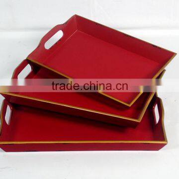 Simple European-style red plate