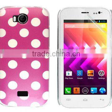 for wiko iggy high quality dark pink polka crystal case factory price