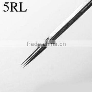 50pcs Disposable Stainless Steel Tattoo Needles 5RL HN1640