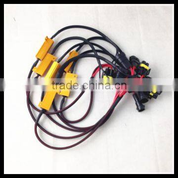 50W 9005 9006 LED error canceller HB3 HB4 LED warning canceller cables wiring harness