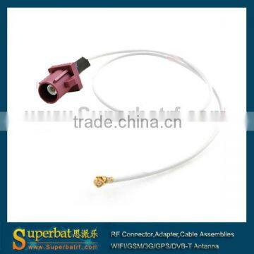 fakra SMB GPS antenna cable code D to IPX/u fl
