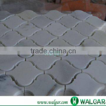 Lantern type marble masaic tile white color masaic tile