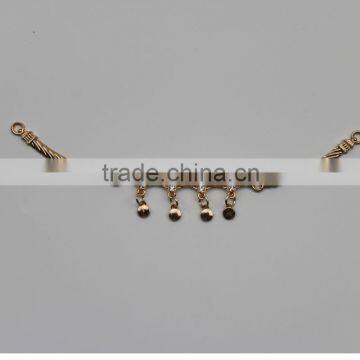 metal connector for garment ornament &metalic rhinestone necklace