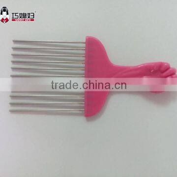 Natural Hair Comb Wholesale Keep Healthy stainless steel and plastic Comb