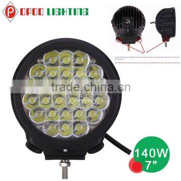 China wholesale 12v led tractor work light,140w 7inch 12v led tractor work light