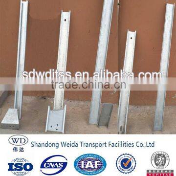 highway guardrail C type post