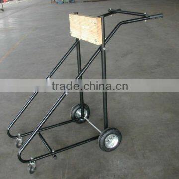 folding outboard motor cart