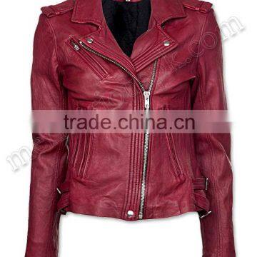 Women Colorful Fashion Leather Jackets