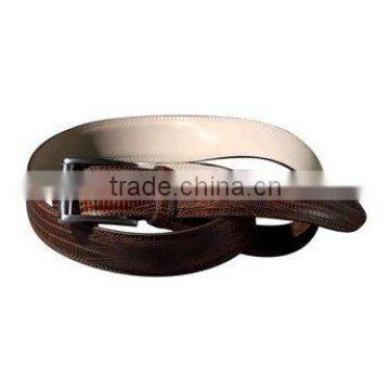 Genuine leather embossing belt