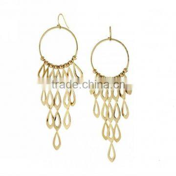 Gold earring2013 new design stainless steel earring