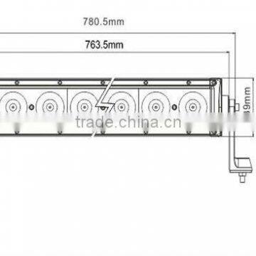 Factory directly 140w 9-32V CREE led light bar IP67 single row led light bar 140w