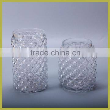 Glass Cylinder Vases Set of 2