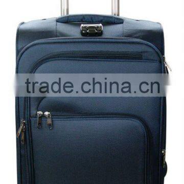 Polyester Suitcase D216S120020, Blue Universal Wheeled Trolley Case