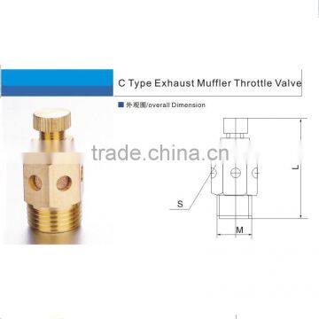 C type Exhaust muffer Throttle valve