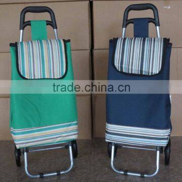 600D Polyester Folding Shopping Trolley/Mini Wheeled Market Trolley Bag/Folding Shopping Trolley Bag