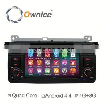 Ownice quad core Android 4.4 up to android 5.1 car GPS for BMW E46 M3 3 series built in wifi