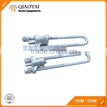 Drop forged galvanized NUT type cable clamp