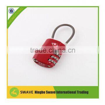 Long safe travel lock,buy 3 digital resettable combination lock