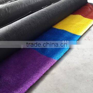 rainbow colorful artificial grass for school play area multi playing safety surface artificial lawn surface Forestgrass