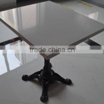 Black Artificial Stone Dining Table and Chairs,Acrylic Soid Surface Restuarant Dining Table,made Stone Coffe Table photo-5