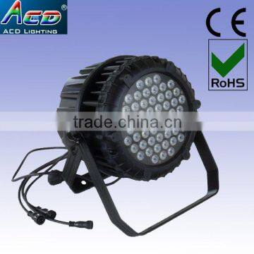 high power 54*3w 4color rgbw led outdoor par light, full color led strobe light, led stage par can light