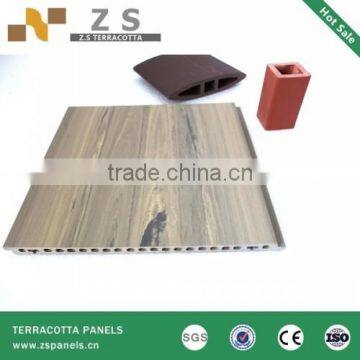Ceramic Stick for Exterior Curtain Wall , Wood Grain Look Curtain Wall