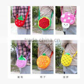 Custom cheap Fruit purse children Messenger Bag