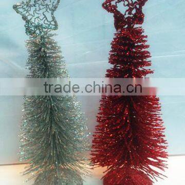 Gen Exhibition 60 cm Optical Fiber Tree Shine Led Lights PVC Small Christmas Tree, Christmas Decoration Products for Export
