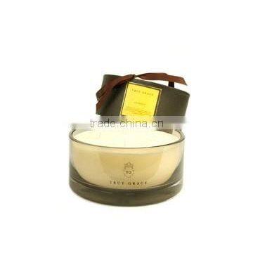 3-Wicks Unique Design Scented Soy Wax Candle in glass